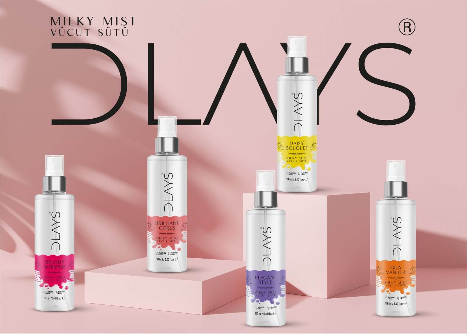 200 TL'lik alışverişe Dlays Elegant Style Energy Mist 2 ml Kadın Vücut Spreyi Sample ürünü bedava.