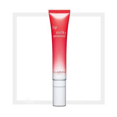 Clarins Lip Milky Mousse 01 Milky Strawberry Renkli Dudak Balmı - 1