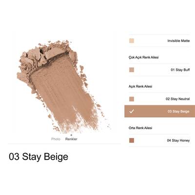 Clinique Stay Matte Sheer Pressed Powder Oil Free No 03 Pudra - 3