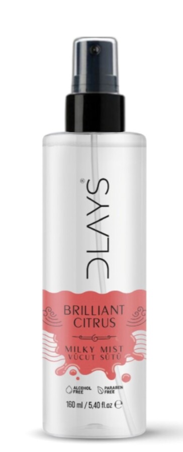 Dlays Brillant Citrus Milky Mist 160 ml Kadın Vücut Sütü - 1
