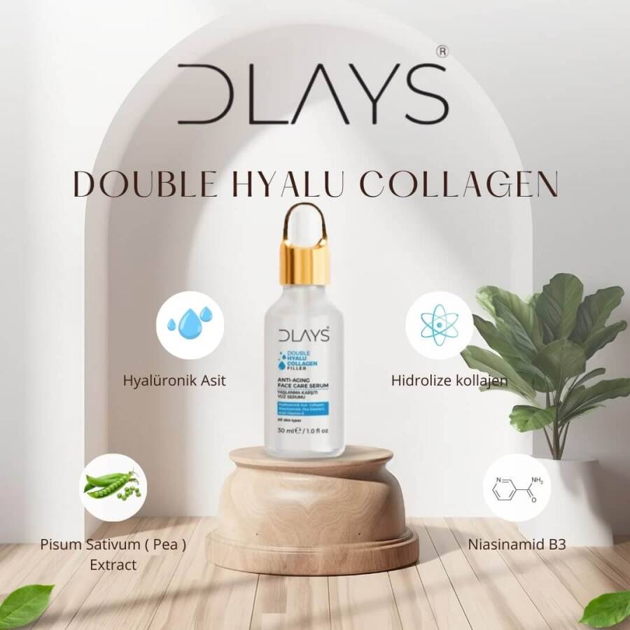 Dlays Double Hyalu Collagen Filler Yaşlanma Karşıtı Yüz Serumu - 4
