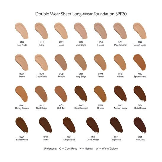 Estee Lauder Double Wear Sheer Longwear SPF20 30 ml 2C0 Fondöten - 6