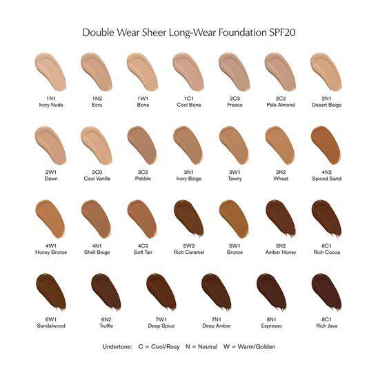 Estee Lauder Double Wear Sheer Longwear SPF20 30 ml 2C0 Fondöten - 6