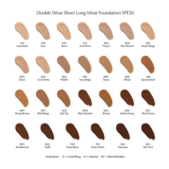 Estee Lauder Double Wear Sheer Longwear SPF20 30 ml 2C2 Fondöten - 5