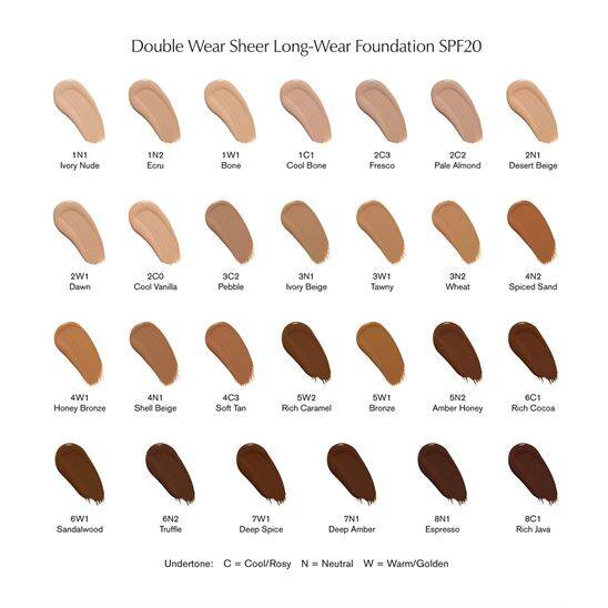 Estee Lauder Double Wear Sheer Longwear SPF20 30 ml 2C2 Fondöten - 5