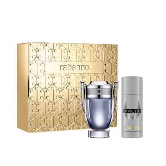 Paco Rabanne Invictus EDT 100 ml Erkek Parfüm Set 2024 - 1