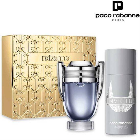 Paco Rabanne Invictus EDT 100 ml Erkek Parfüm Set 2024 - 3