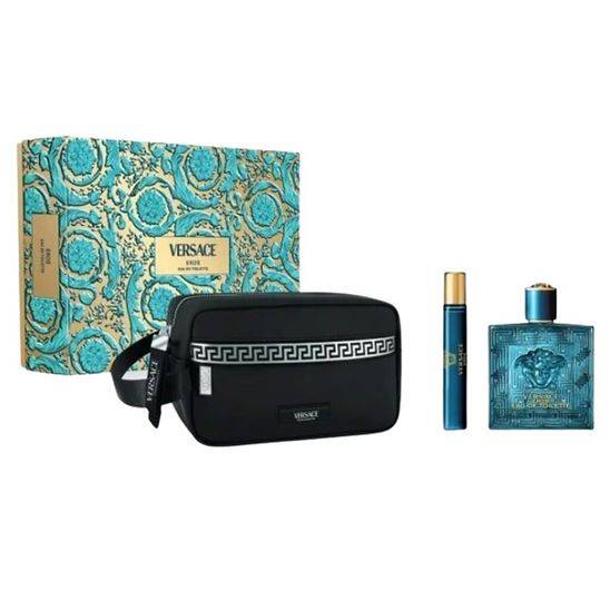 Versace Eros EDT 100 ml Erkek Parfüm Set 2024 - 1